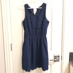 Doe and Rae Scalloped Dress